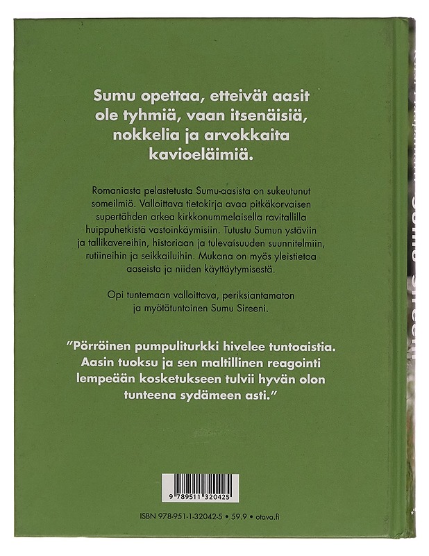 Sumu Sireeni : Suomen rakastetuin aasi - Kirsi Haapamatti - Lemmikki- ja luontokirjat - 10105261578 - 1