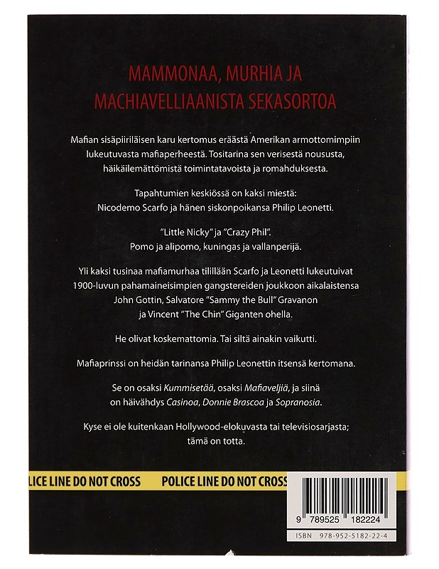 Mafiaprinssi - Philip Leonetti - Elämäkerrat ja muistelmat - 10105261665 - 1