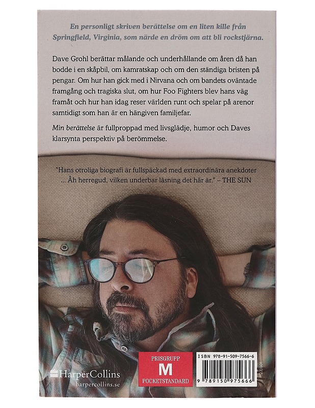 Min berättelse : om livet och musiken - David Grohl - Elämäkerrat ja muistelmat - 10105262044 - 1