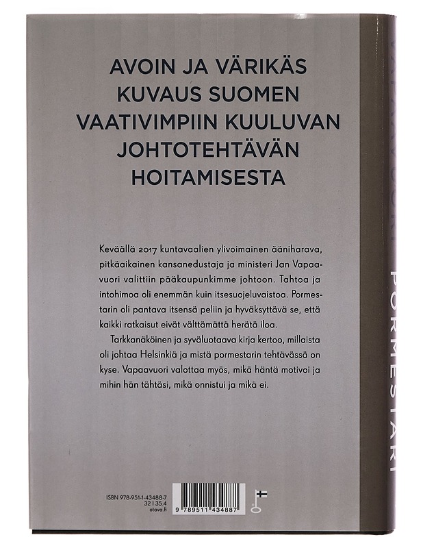 Ensimmäinen pormestari - Jan Vapaavuori - Elämäkerrat ja muistelmat - 10105262219 - 1