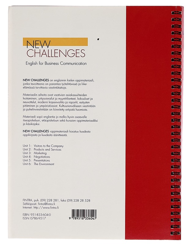 New Challenges : English for business communication. Unit 6 - Catherine Bartlett - Tietokirjat ja oppaat - 10105262316 - 1