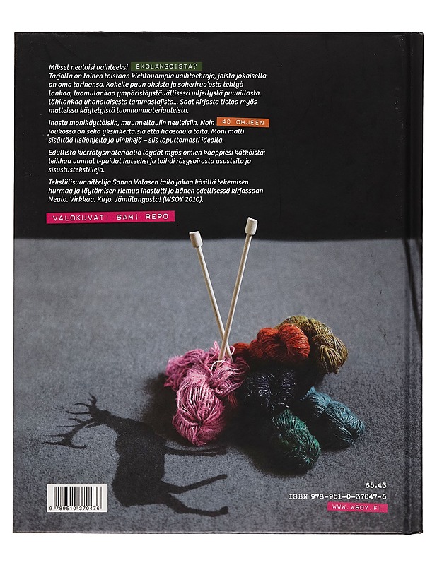 Neulo. Virkkaa. Kirjo : ekolangasta! - Vatanen, Sanna - Käsityökirjat - 10105262768 - 1