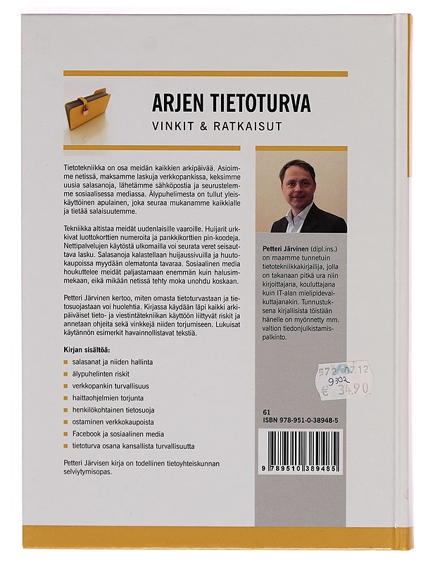 Arjen tietoturva : vinkit & ratkaisut - Petteri Järvinen - Tietokirjat ja oppaat - 10105263124 - 1