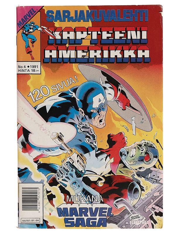 Kapteeni Amerikka - Nr 4/1991 - Lehdet - 10105263549 - 0