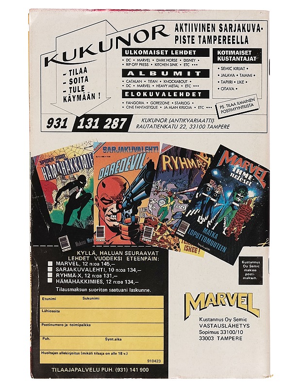 Kapteeni Amerikka - Nr 4/1991 - Lehdet - 10105263549 - 1