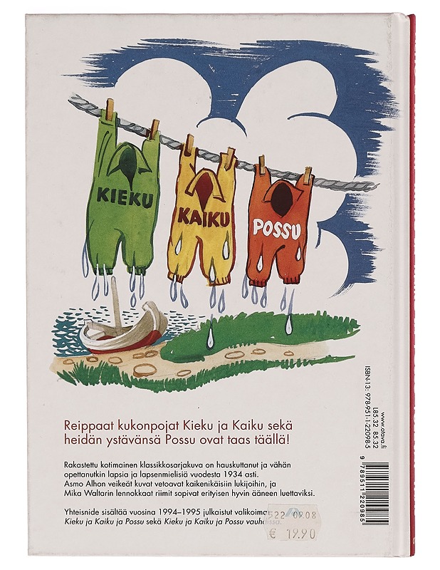 Kieku ja Kaiku ja Possu tulevat taas : valikoima parhaita sarjoja Kieku ja Kaiku -albumeista vuosilta 1945-1962 - Asmo Alho - Sarjakuvat - 10105264431 - 1