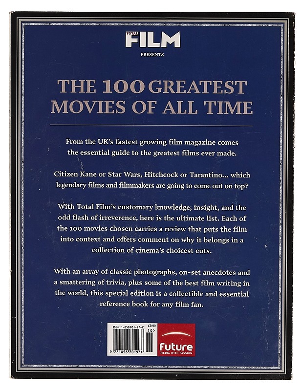 total film 100 greatest movies of all time - Musiikki- ja elokuvakirjat - 10105264784 - 1