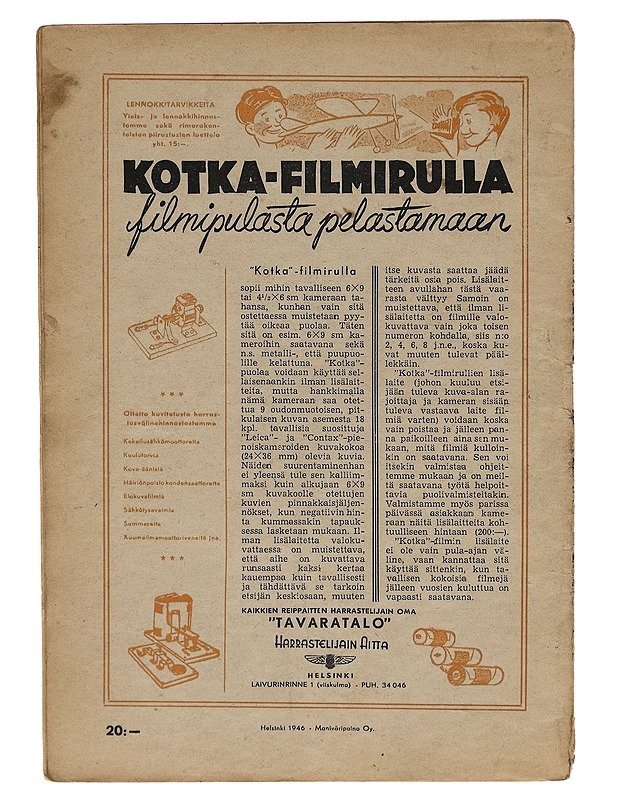Harrastelija N:o 8 elokuu 1946 - Lehdet - 10105264810 - 1