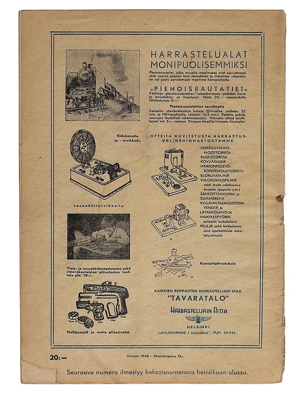 Harrastelija N:o 5 toukokuu 1946 - Lehdet - 10105264817 - 1