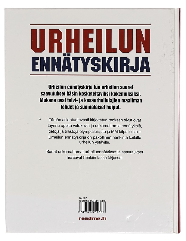 Urheilun ennätyskirja - Radnedge, Keir - Harrastekirjat - 10105265738 - 1