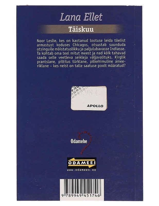 Täiskuu - Lana Ellet - Romaanit ja novellit - 10105265775 - 1