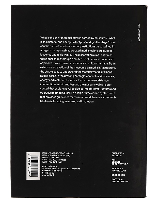 Deep time of the museum : the materiality of media infrastructures - Samir Bhowmik - Tietokirjat ja oppaat - 10105266060 - 1