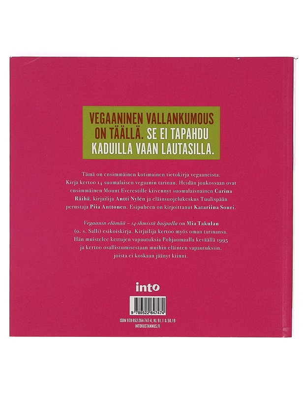 Elämäni vegaanina : 14 ihmistä huipulla - Mia Takula - Tietokirjat ja oppaat - 10105266384 - 1