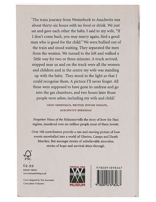 Forgotten voices of the holocaust - Lyn Smith - Elämäkerrat ja muistelmat - 10105266477 - 1
