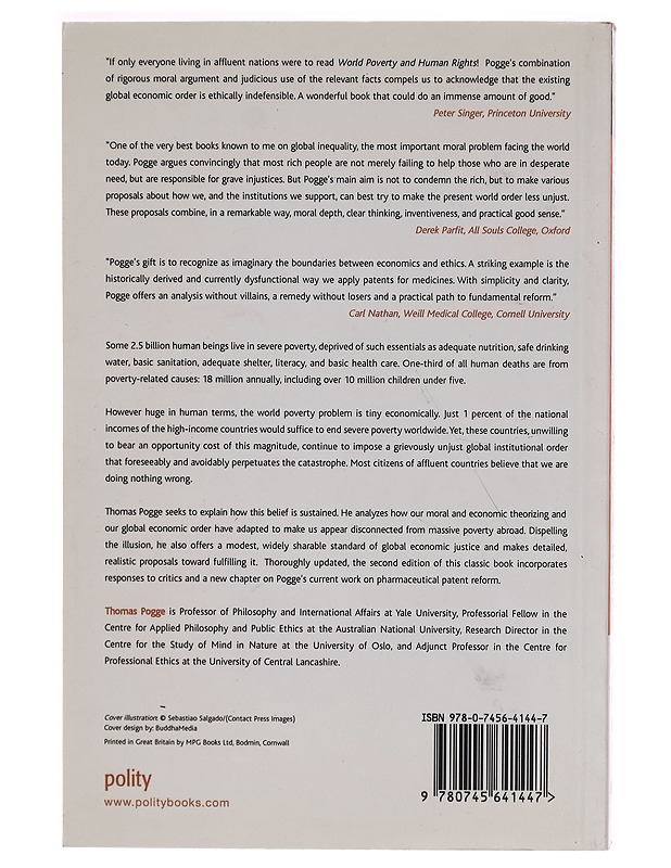 World Poverty and Human Rights - Thomas Pogge - Tietokirjat - 10105266981 - 1
