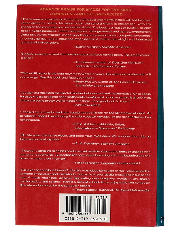 Mazes for the mind - Clifford A. Pickover - Tietokirjat - 10105267181 - 1