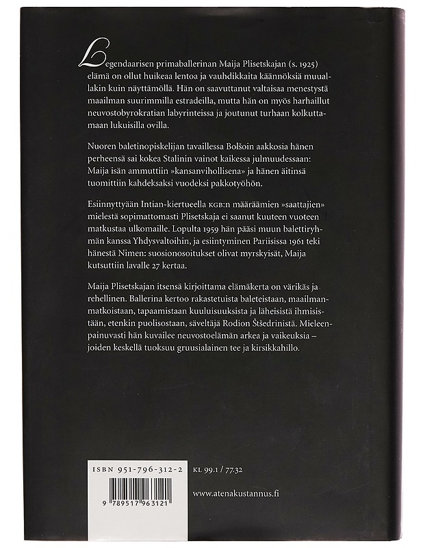 Minä, Maija Plisetskaja - Maija Plisetskaja - Elämäkerrat ja muistelmat - 10105267720 - 1