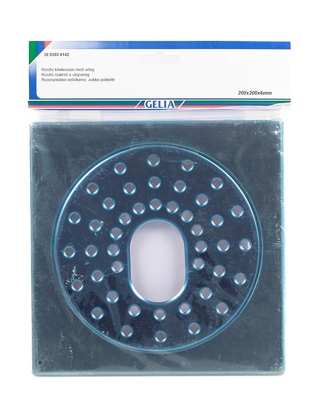 GELIA Ruostumaton Neliökansi, Aukko Putkelle - Muut urheiluvälineet ja vapaa-aika - 10105267823 - 0