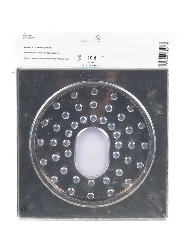 GELIA Ruostumaton Neliökansi, Aukko Putkelle - Muut urheiluvälineet ja vapaa-aika - 10105267823 - 1