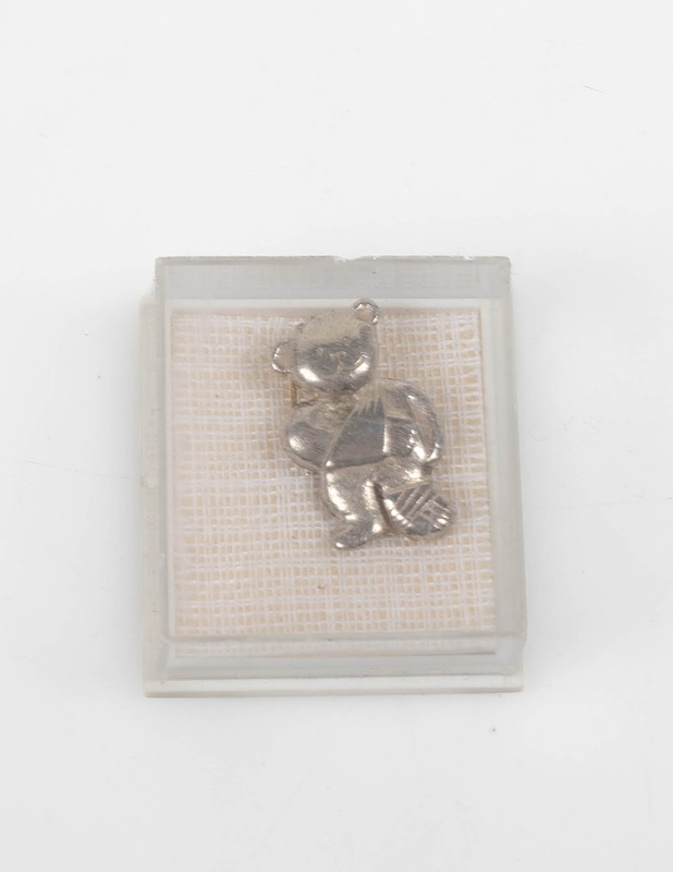 Hopeinen Teemu-nalle riipus - Korut - 10105268511 - 0