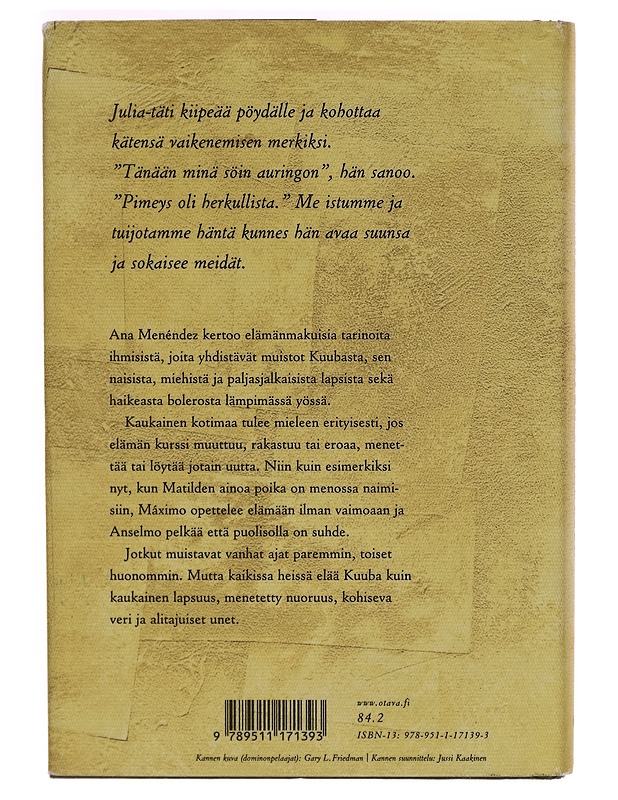 Kerran Kuubassa - Ana Menéndez - Romaanit ja novellit - 10105268836 - 1
