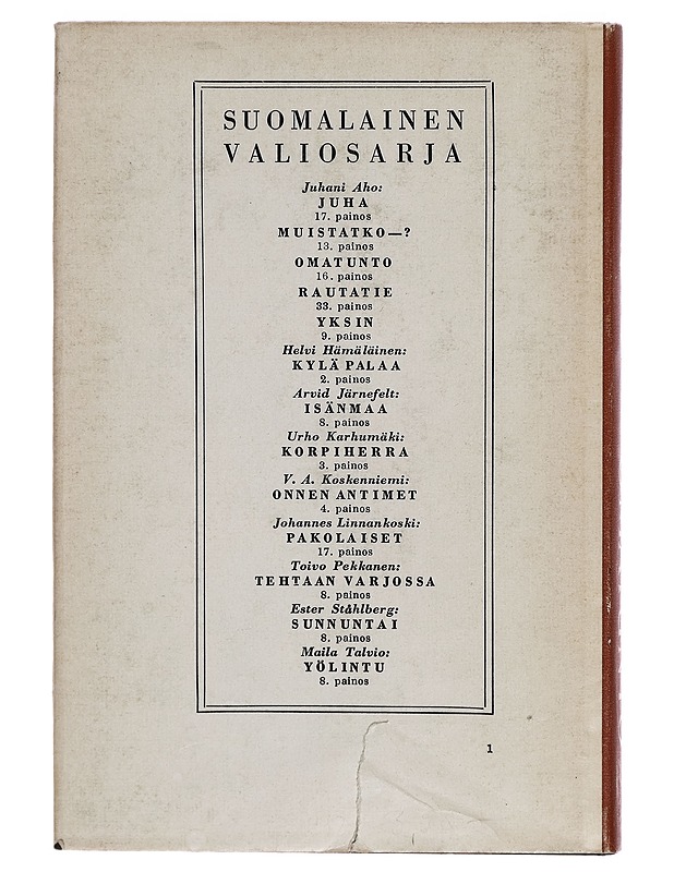Omatunto - Juhani Aho - Romaanit ja novellit - 10105269769 - 1