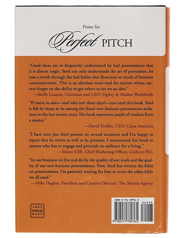 Perfect pitch : the art of selling ideas and winning new business - Jon Steel - Tietokirjat ja oppaat - 10105270017 - 1