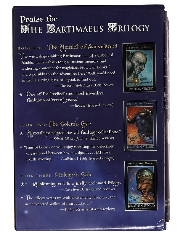 The Bartimaeus Triologia ; Kirjat 1-3 - Jonathan Stroud - Fantasia- ja scifi - 10105270085 - 1