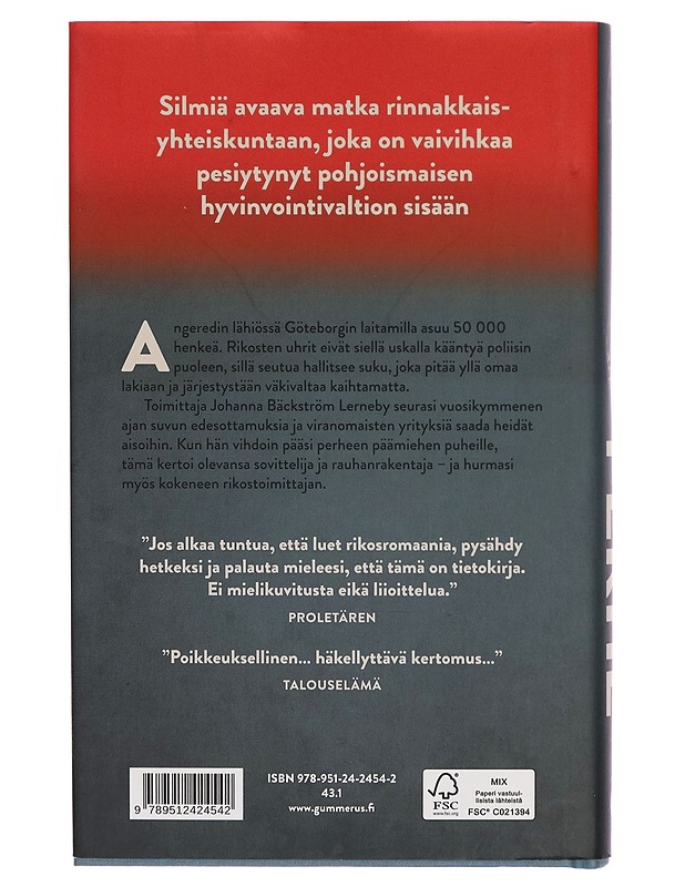 Perhe : mafiosoja vai ruotsalaislähiön ongelmanratkaisijoita - Bäckström Lerneby, Johanna - Tietokirjat ja oppaat - 10105270557 - 1