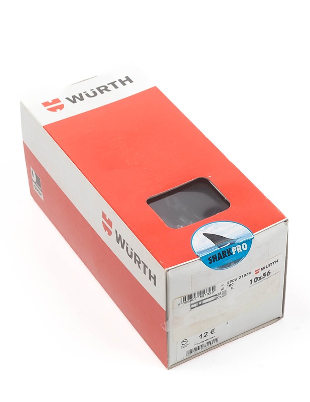WURTH 590621056 Sharkpro yleistulppa 10x56 mm, 200 kpl - Rakennustarvikkeet - 10105270821 - 0