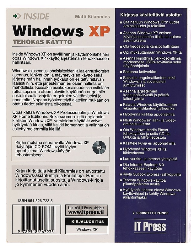 Inside Windows XP - Matti Kiianmies - Tietokirjat ja oppaat - 10105270971 - 1