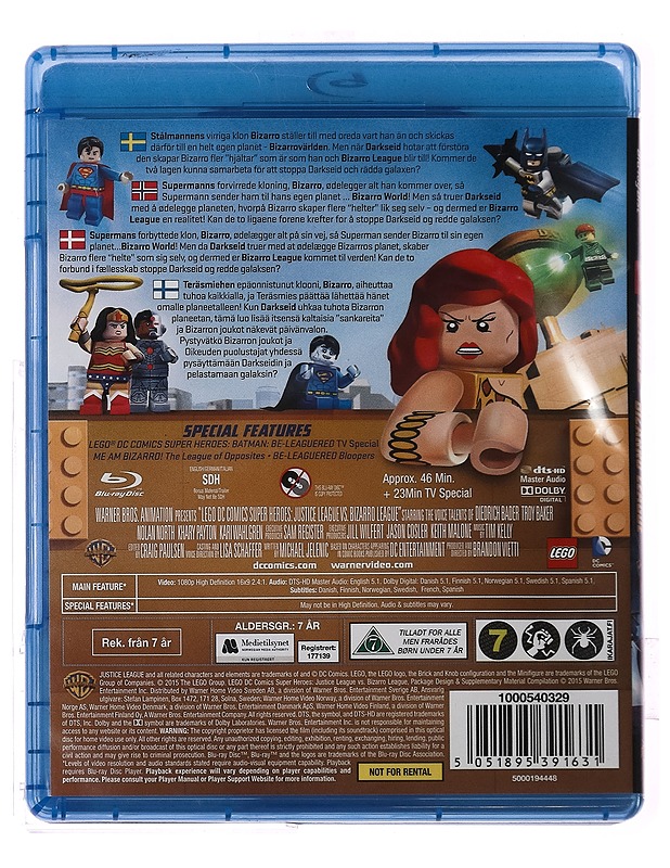 Lego Justice League vs Bizarro League - Blu-ray - Blu-ray-levyt - 10105271494 - 1