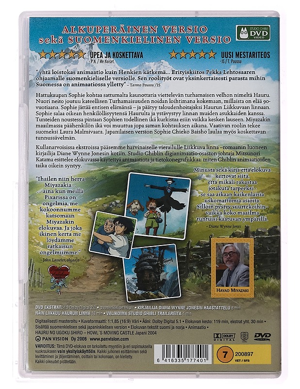 Liikkuva Linna - DVD - Blu-ray-levyt - 10105271844 - 1