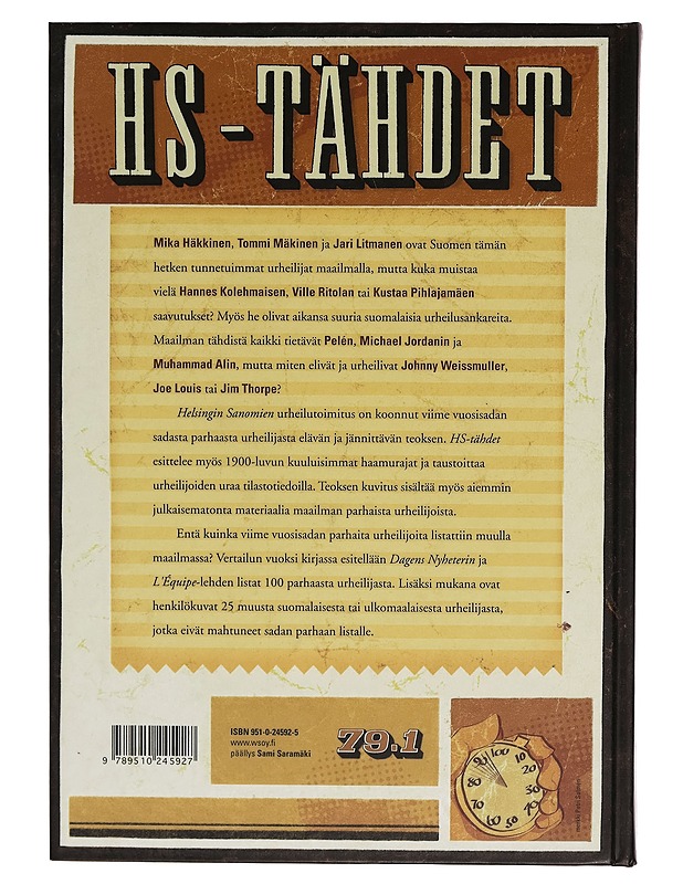 HS-tähdet : vuosisadan 100 parasta urheilijaa - Riitta Paananen - Harrastekirjat - 10105271850 - 1