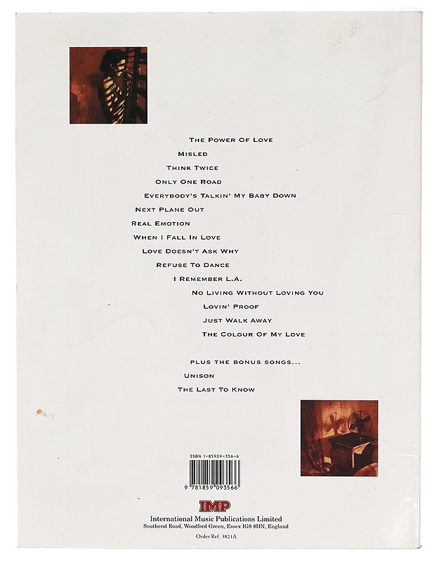The Colour Of My Life - Celine Dion - Musiikki- ja elokuvakirjat - 10105271967 - 1