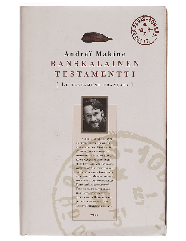 Ranskalainen testamentti - Andrei Mäkine - Romaanit ja novellit - 10105272031 - 0