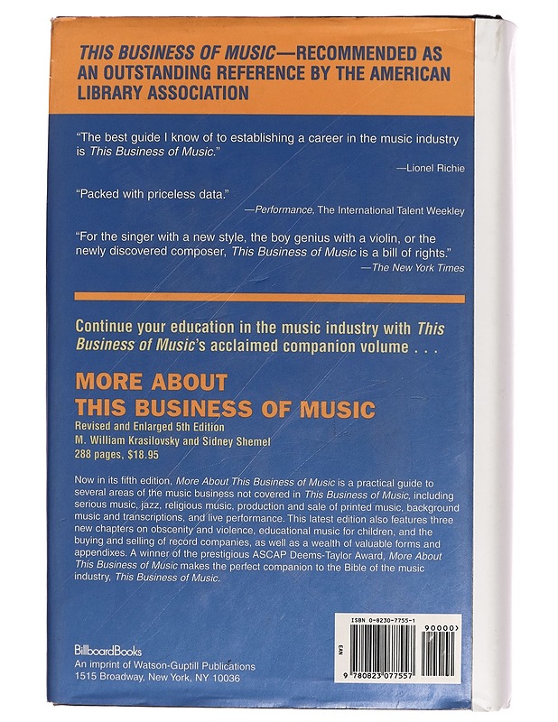 This business of music - M. William Krasilovsky - Musiikki- ja elokuvakirjat - 10105272204 - 1