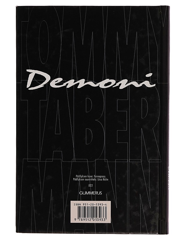Demoni - Tommy Tabermann - Runot ja näytelmät - 10105272355 - 1