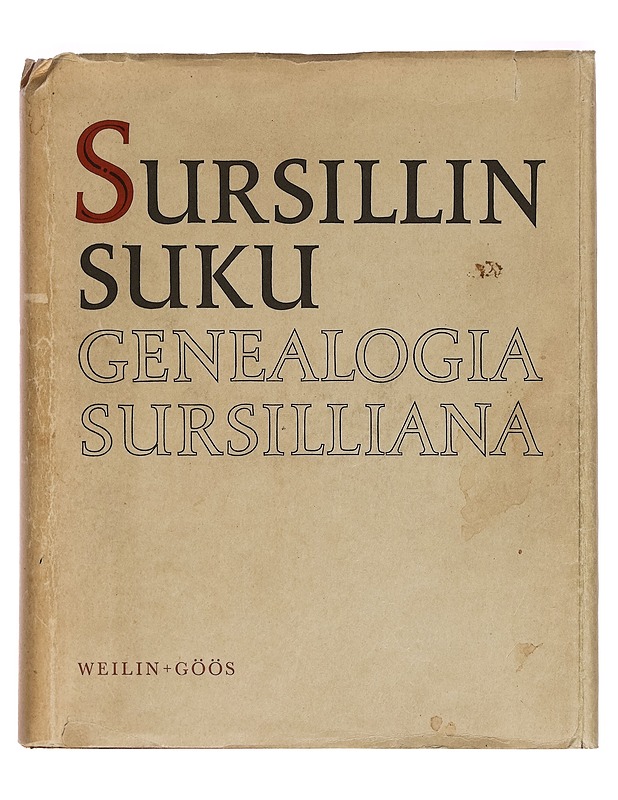 Sursillin suku : Genealogia Sursilliana - Eero Kojonen - Historiakirjat - 10105272720 - 0