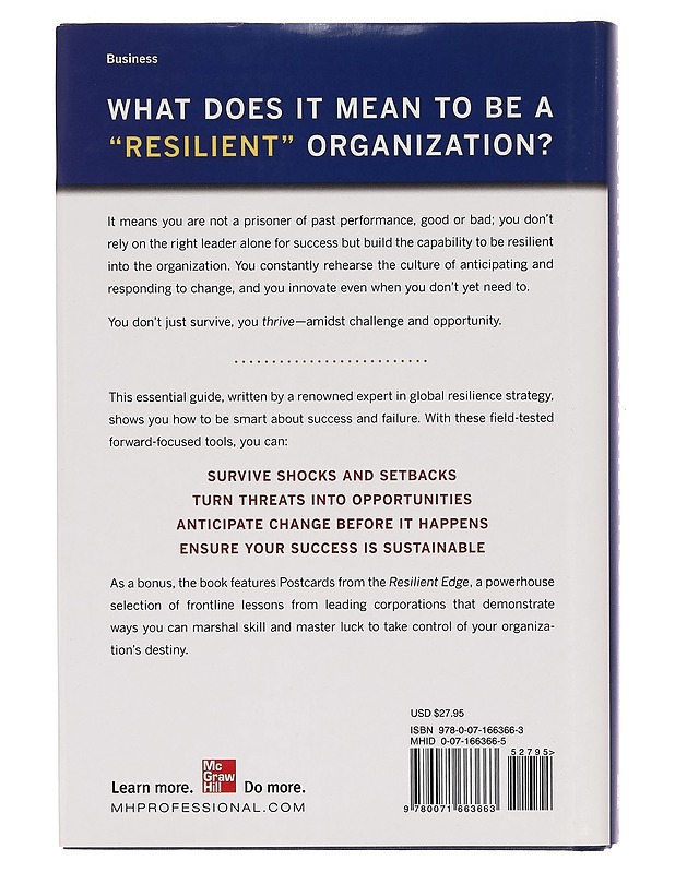 The resilient organization : how adaptive cultures thrive even when strategy fails - Liisa Välikangas - Tietokirjat ja oppaat - 10105272903 - 1