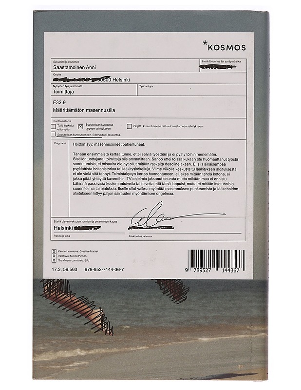 Depressiopäiväkirjat - Anni Saastamoinen - Elämäkerrat ja muistelmat - 10105273798 - 1