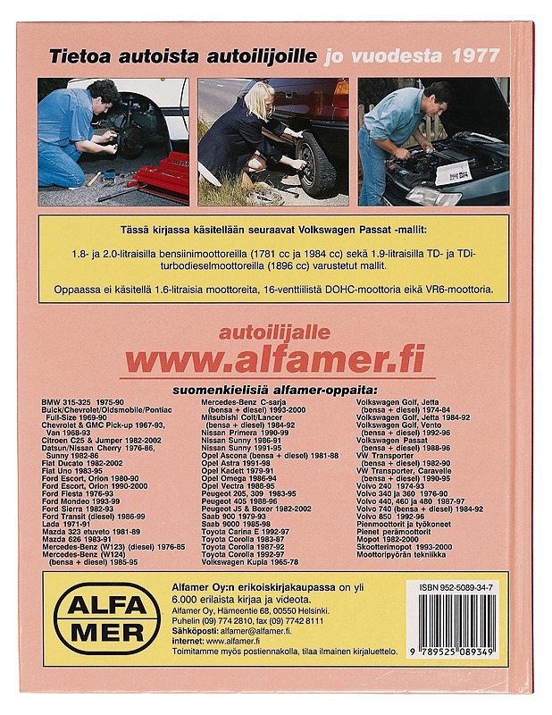 Volkswagen Passat 1988-1996 : huolto- ja korjausopas - R. M. Jex - Tietokirjat ja oppaat - 10105273950 - 1