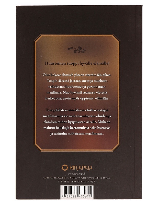 Olut ja elämisen taito - Lari Junkkari - Harrastekirjat - 10105274081 - 1