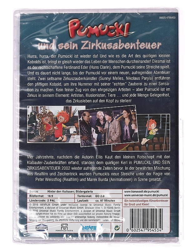 Pumucki Und Sein Zirkusabenteuer - DVD - DVD-elokuvat - 10105274218 - 1