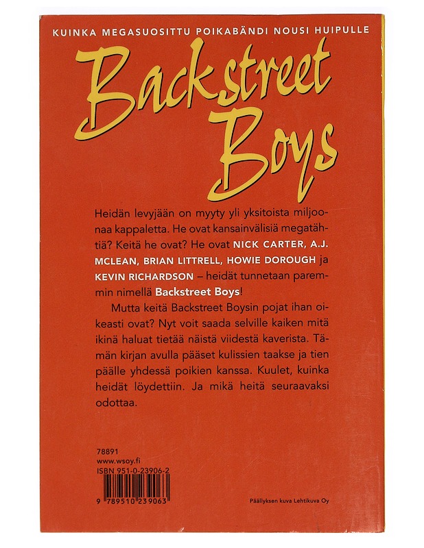 Backstreet Boys : meidän tarinamme - Michael-Anne Johns - Harrastekirjat - 10105274642 - 1