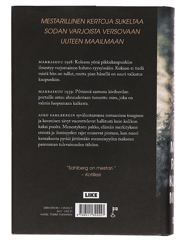 Marraskuun mies : romaani - Asko Sahlberg - Romaanit ja novellit - 10105274878 - 1