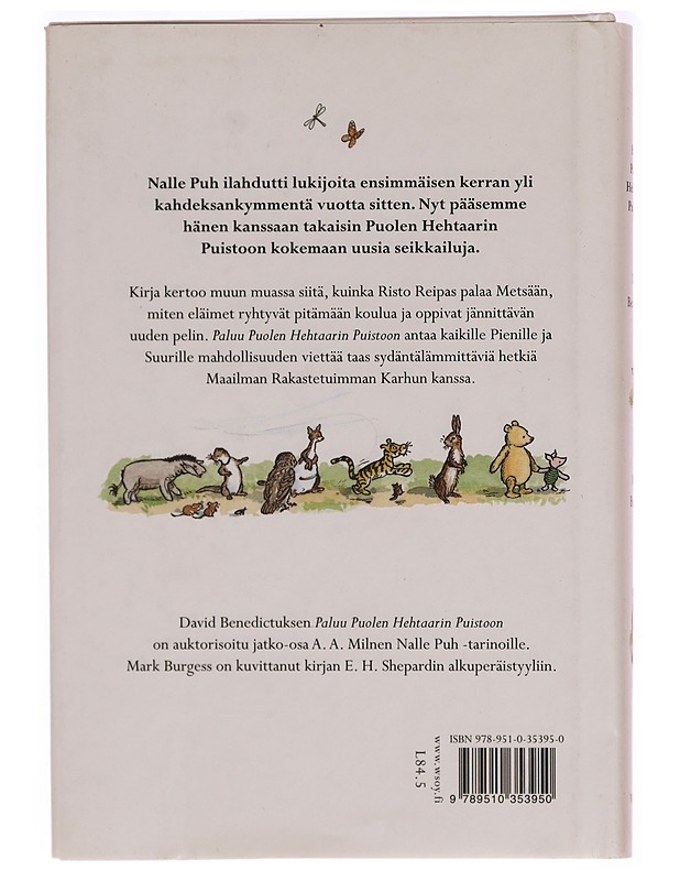 Paluu Puolen hehtaarin puistoon - David Benedictus - Lastenkirjat - 10105275216 - 1