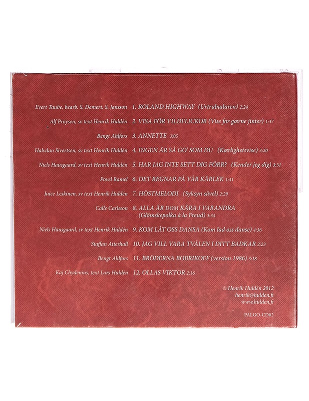 Henrik Huldén - Bröderna Bobrikoff och elva till : visor för (men utan) publik - CD - CD-levyt - 10105276365 - 1