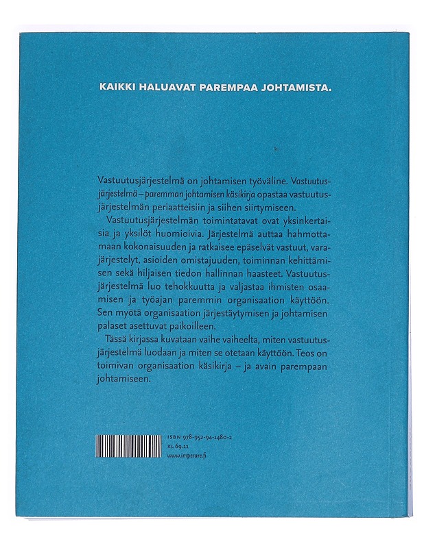 Vastuutusjärjestelmä : paremman johtamisen käsikirja - Koljonen, Tuomas - Tietokirjat ja oppaat - 10105277226 - 1