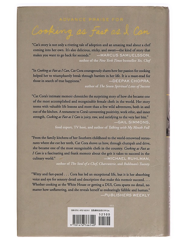 Cooking as Fast as I Can: A Chef's Story of Family, Food, and Forgiveness - Cat Cora - Tietokirjat - 10105277540 - 1